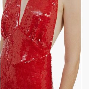 Bardot Sparkling Red Sequin Dress